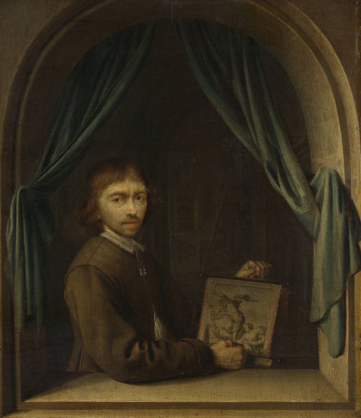 Portrait of a Painter  by Pieter Cornelisz Van Egmondt - Hand-Painted Oil Painting Reproduction