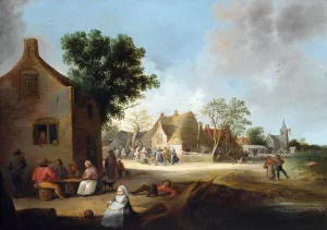 Country Kermis by Pieter De Bloot Oil Painting