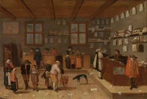The Lawyer's Office by Pieter De Bloot Oil Painting