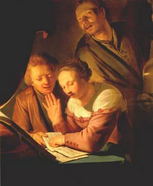 Musical Trio by Pieter De Grebber - Oil Painting Reproduction