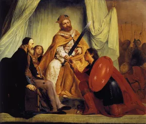 The Conferring of the Sword on the Coat-of-Arms of Haarlem painting by Pieter De Grebber