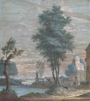 Italian Lanscape by Pieter De Groot Oil Painting