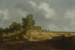Landscape with a Cottage by Pieter De Molijn Oil Painting