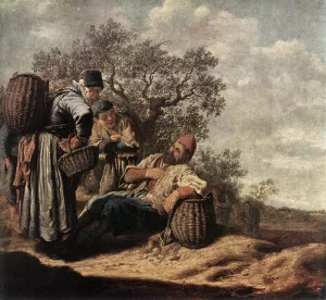 Landscape with Conversing Peasants