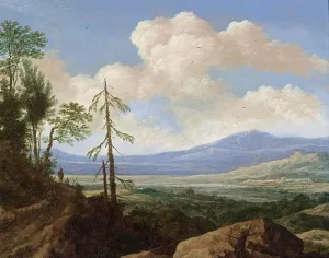 Panoramic Hilly Landscape painting by Pieter De Molyn
