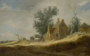 Dutch landscape by Pieter De Neyn Oil Painting