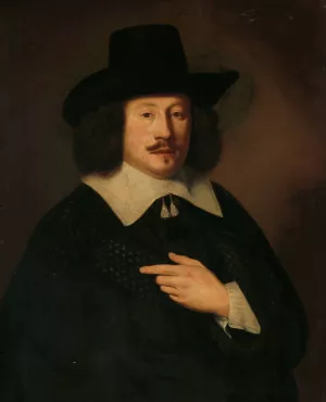 Portrait of a Man by Pieter Dubordieu Oil Painting