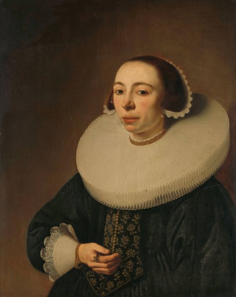 Portrait of a Woman  by Pieter Dubordieu - Hand-Painted Oil Painting Reproduction