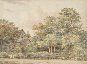 Huis in boomrijke omgeving by Pieter Ernst Hendrik Praetorius Oil Painting