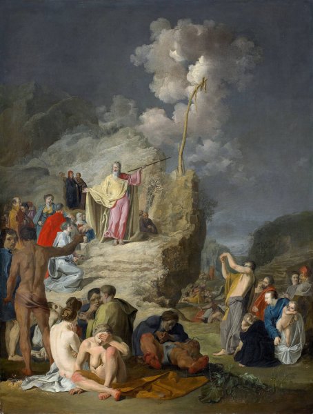 Moses and the Brazen Serpent  by Pieter Fransz De Grebber - Hand-Painted Oil Painting Reproduction