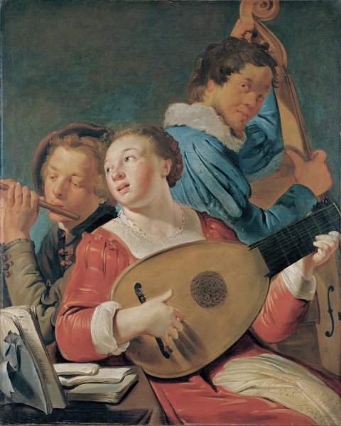 Musicians  by Pieter Fransz De Grebber - Hand-Painted Oil Painting Reproduction