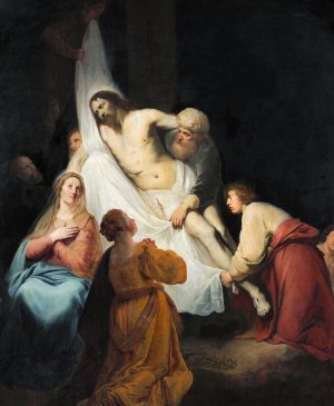 The Descent from the Cross by Pieter Fransz De Grebber Oil Painting