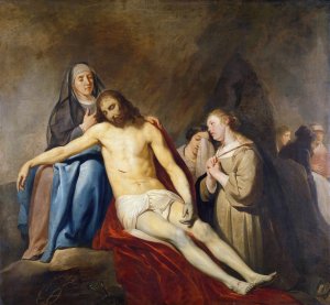The Lamentation by Pieter Fransz De Grebber Oil Painting