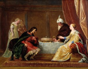 The Wrath of Ahasuerus by Pieter Fransz De Grebber Oil Painting