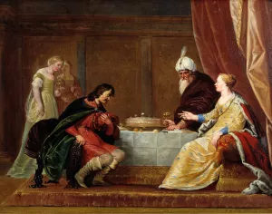 The Wrath of Ahasuerus by Pieter Fransz De Grebber Oil Painting