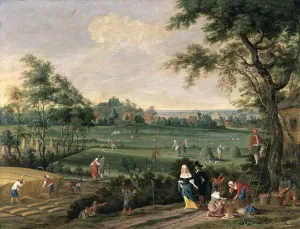 Summer Landscape by Pieter Gijsels - Oil Painting Reproduction