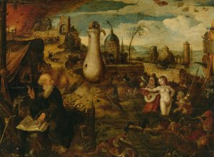 The Temptation Of St. Anthony by Pieter Huys Oil Painting