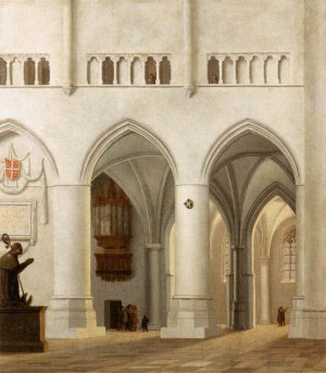 Interior of the Church of St Bavo at Haarlem