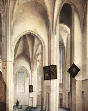 Interior of the St Jacob Church in Utrecht Oil painting by Pieter Jansz Saenredam