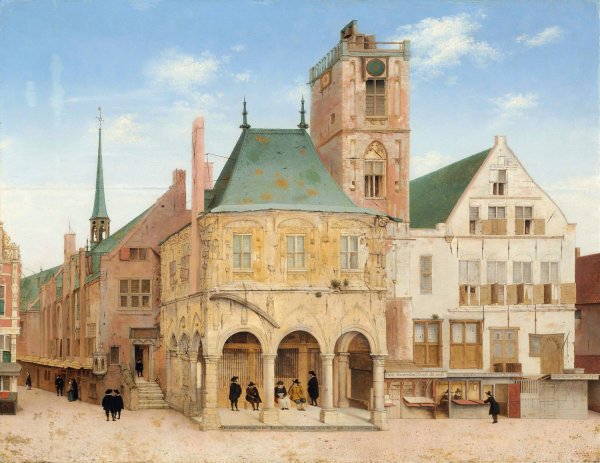 Main Product Photo of The Old Town Hall of Amsterdam  Painting by Pieter Jansz Saenredam