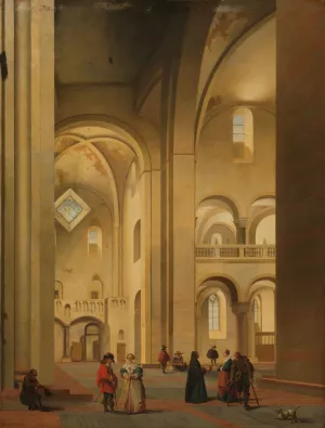 The Transept of the Mariakerk in Utrecht, seen from the Northeast by Pieter Jansz Saenredam Oil Painting