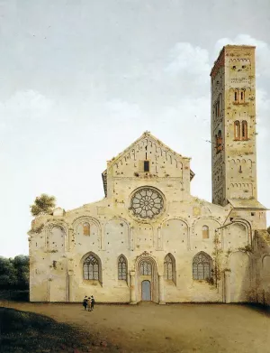 The West Front of St Mary's Church, Utrecht by Pieter Jansz Saenredam Oil Painting