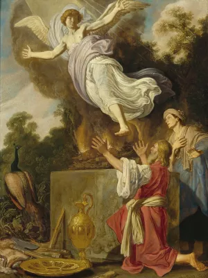 Sacrifice of Manoah Oil painting by Pieter Lastman