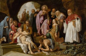 The Raising of Lazarus by Pieter Lastman Oil Painting