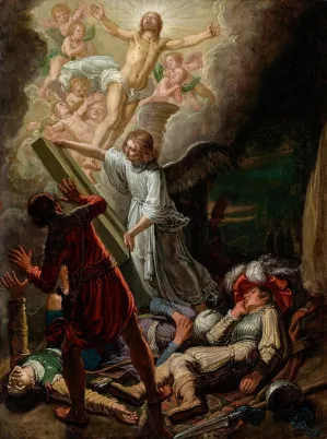 The Resurrection by Pieter Lastman Oil Painting