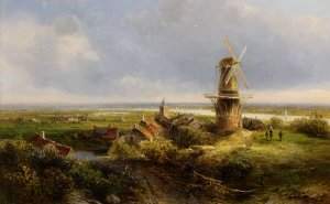 A Windmill in an Extensive Landscape