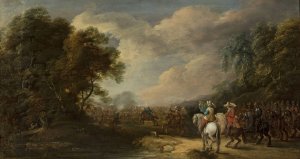 Skirmish by Pieter Meulener Oil Painting