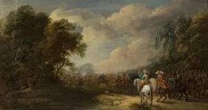 Skirmish by Pieter Meulener Oil Painting