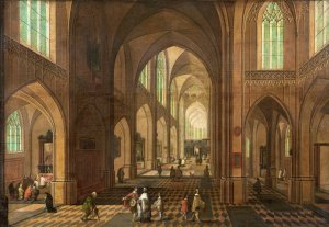 Church Interior by Pieter Neeffs The Elder Oil Painting