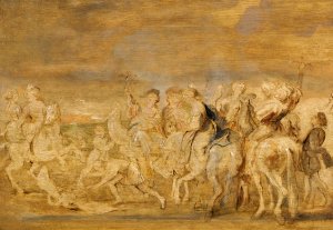 A Hawking Party by Peter Paul Rubens Oil Painting