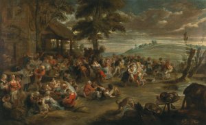 A Village Feast by Peter Paul Rubens Oil Painting
