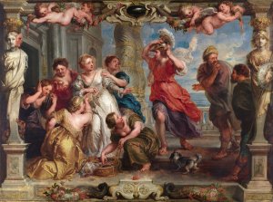 Achilles Discovered By Ulysses Among The Daughters Of Lycomedes by Peter Paul Rubens Oil Painting