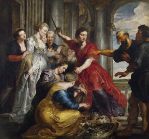 Achilles discovered by Ulysses and Diomedes by Peter Paul Rubens Oil Painting
