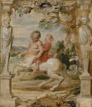 Achilles Educated by the Centaur Chiron by Peter Paul Rubens Oil Painting