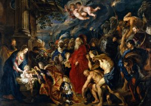 Adoration of the Magi by Peter Paul Rubens Oil Painting
