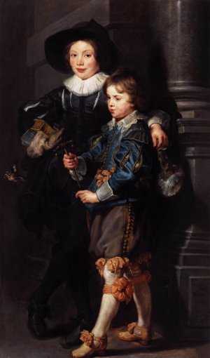 Albert and Nicolaas Rubens by Peter Paul Rubens Oil Painting
