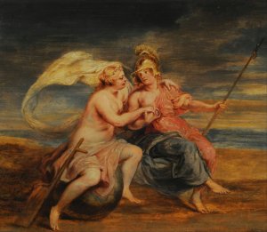 Alegoria de la Fortuna y la Virtud by Peter Paul Rubens Oil Painting