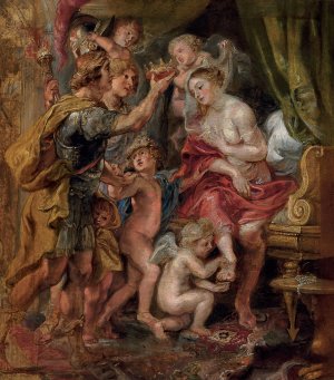 Alexander and Roxana by Peter Paul Rubens Oil Painting