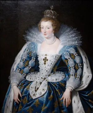 Anna of Austria, Queen of France, Mother of King Louis XIV Oil painting by Peter Paul Rubens