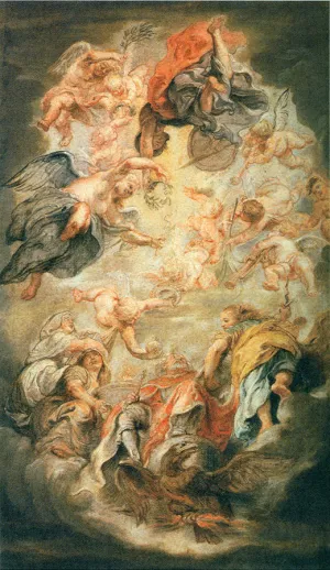 Apotheosis of King James I painting by Peter Paul Rubens