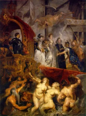 Arrival of Marie de Medici at Marseilles Oil painting by Peter Paul Rubens