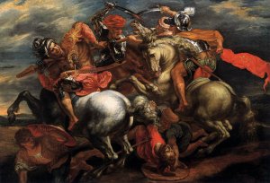 Battle for the Flag by Peter Paul Rubens Oil Painting