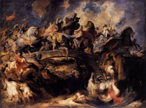 Battle of the Amazons painting by Peter Paul Rubens