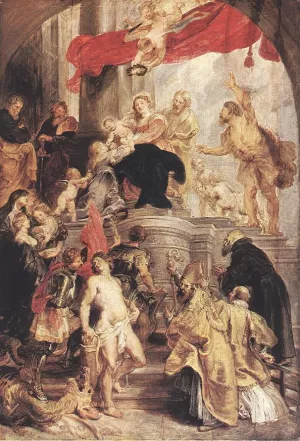 Bethrotal of St Catherine Oil painting by Peter Paul Rubens