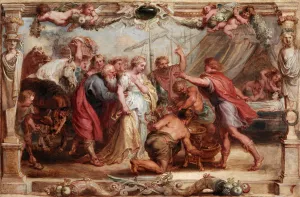 Briseis Given Back to Achilles by Peter Paul Rubens Oil Painting