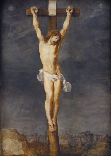 Christ on the Cross  by Peter Paul Rubens - Hand-Painted Oil Painting Reproduction